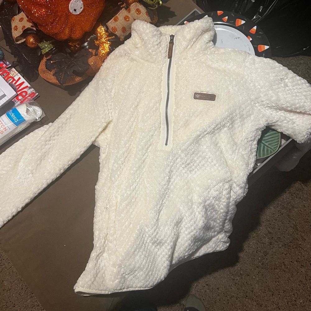 Columbia white sherpa jacket